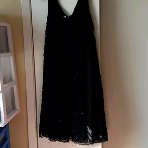 A black evening dress